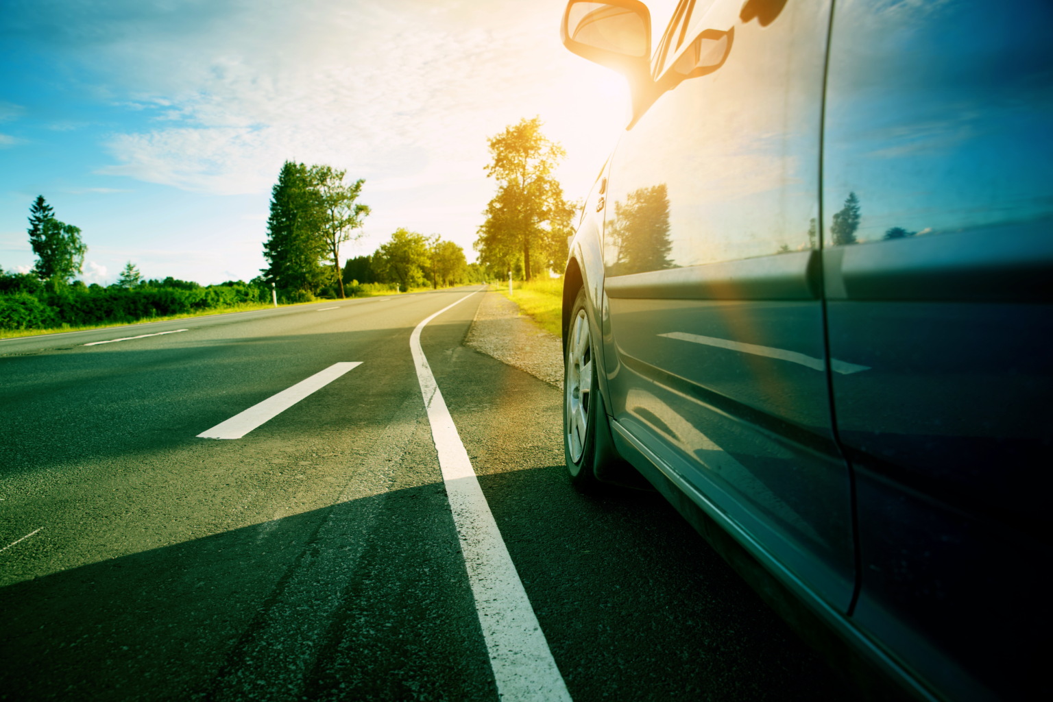 Car on side of the road