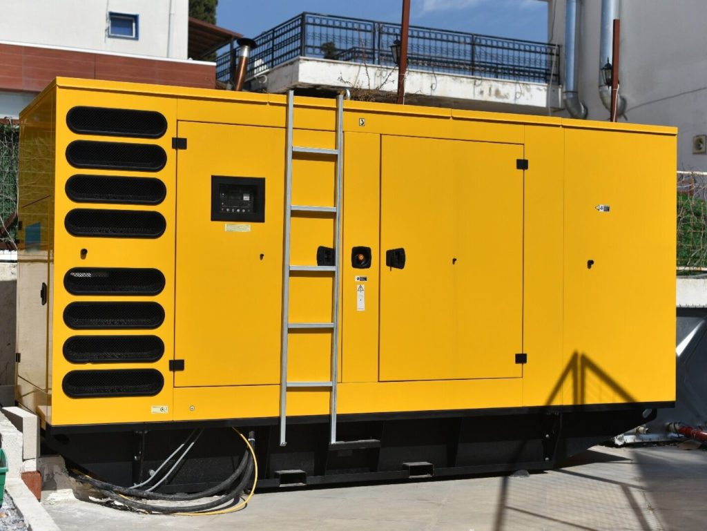 Power generator being monitored with remote sensor